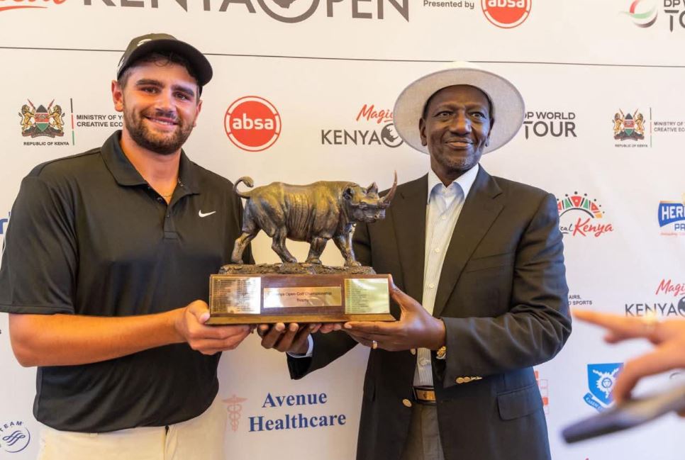 Casey Harvis, Magical Kenya Open, William Ruto