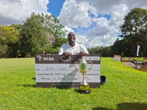 Elly Limo poses after winning the NCBA Winston Churchill 2026